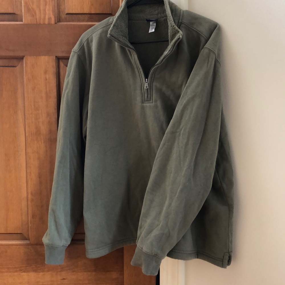 Warm and Heavy Gear Quarter-zip, Olive Green